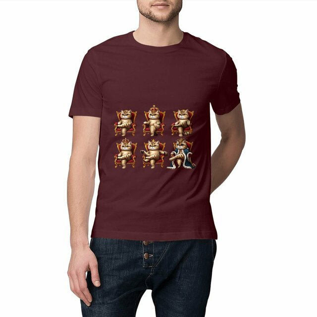 T-shirt épais chat le roi