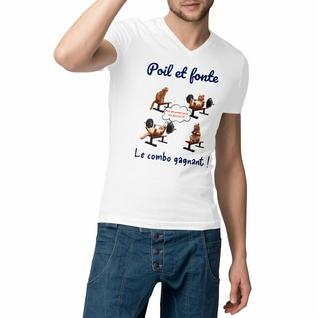 T-shirt poil et fonte
