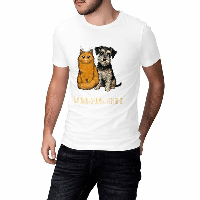 T-shirt Comme chien et chat