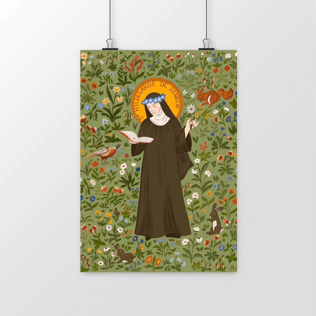 Image front Illustration de Sainte Hildegarde de Bingen