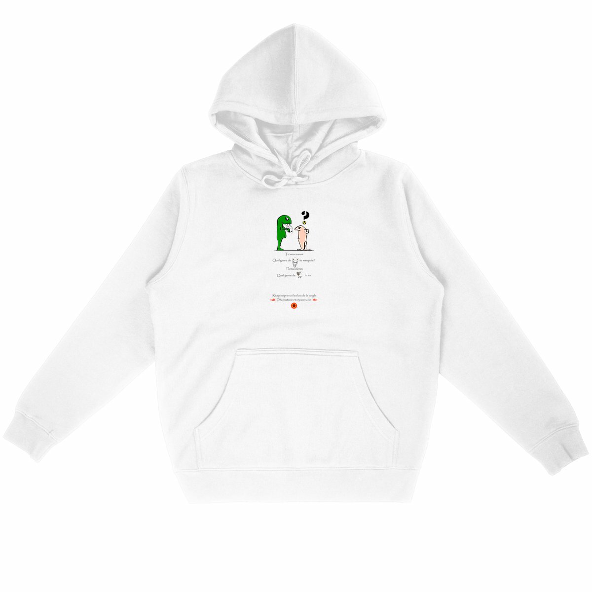 Image back Concrete jungle - Sweat hoodie graphique - Humour et philosophie