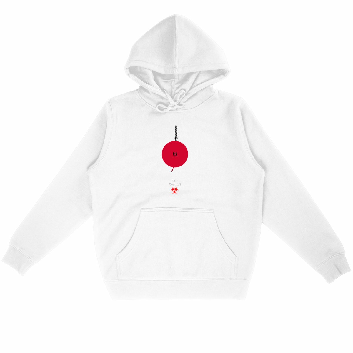 Image back Sweatshirt-hoodie-graphique-steetwear-Voie-du-samouraï-Philosophie-symbolisme