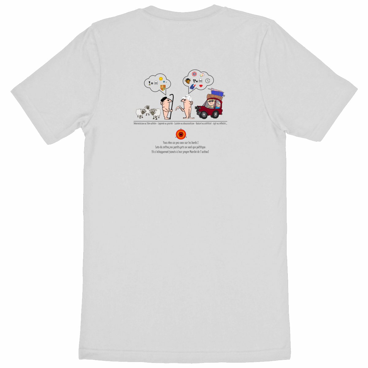 Image back T-shirt-graphique-humoristique-et-philosophique - La-voie-du-berger