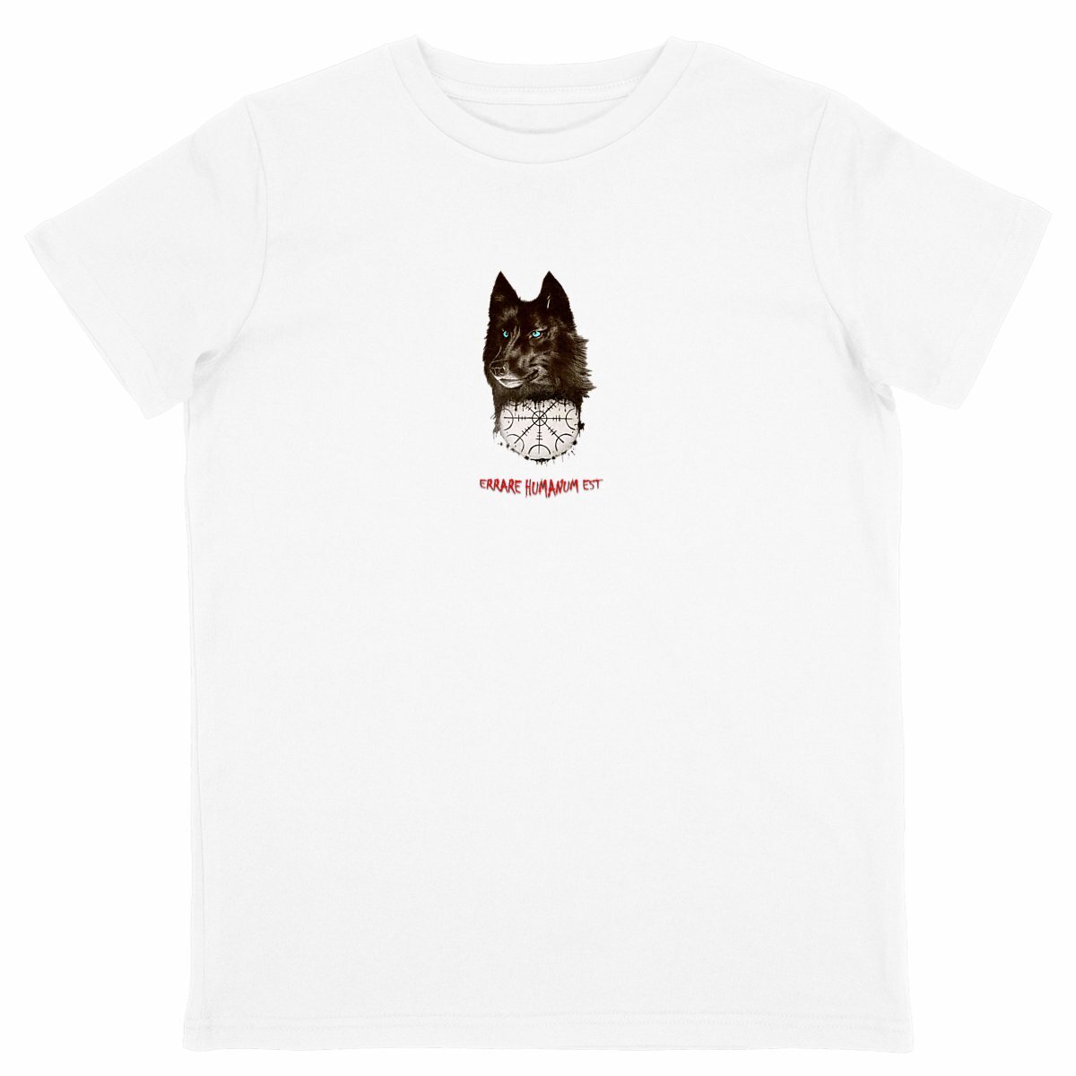 Image back T-shirt-enfant-écoresponsable-CAB-WOLF-Philosophie-du-loup-noir