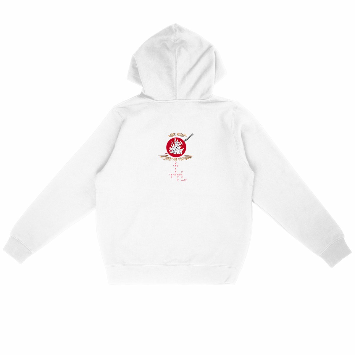 Image back Sweatshirt-hoodie-graphique-streetwear-Voie-du-samouraï-Kanji-sen-2023