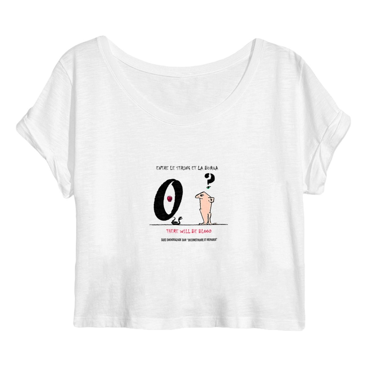 Image back Tshirt-Croptop-graphique-humour-caricature-guerre-des-sexes