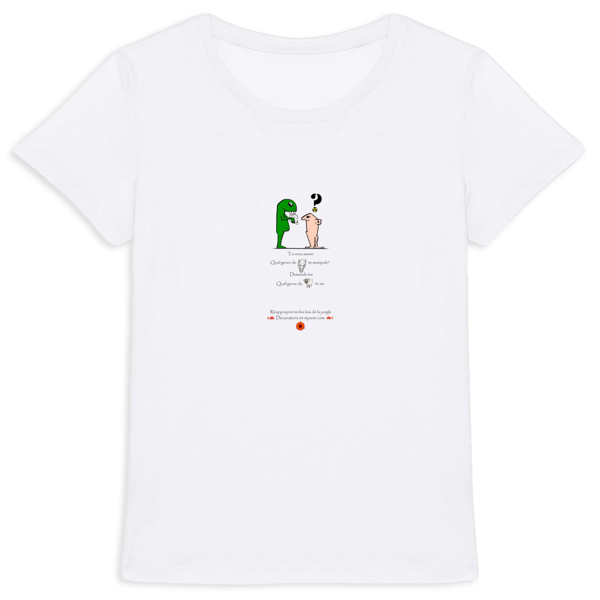 Image back Concrete jungle - T-shirt graphique femme - Théorie du complot