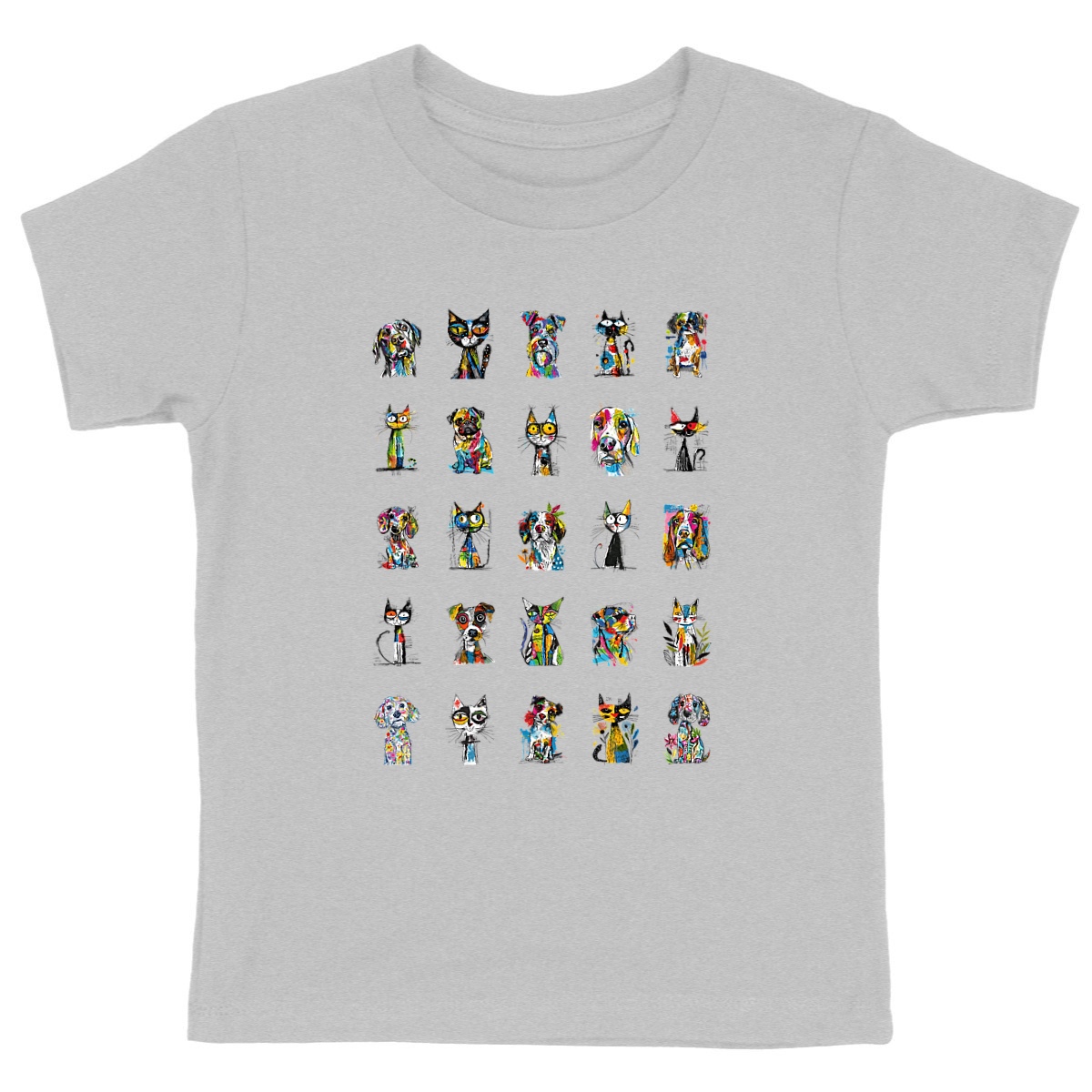 Image front T-shirt Enfant Confort Bio - "Team Chiens"