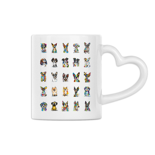 Image front Mug Anse Cœur - "Team Chiens"