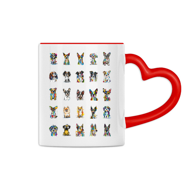 Image front Mug Anse Cœur - "Team Chiens"