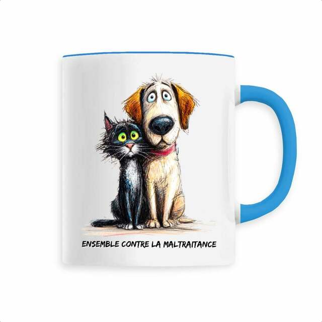 Image front Mug Céramique - "Ensemble contre la maltraitance"