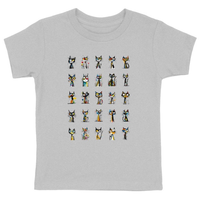 Image front T-shirt Enfant Confort Bio - "Team Chats"
