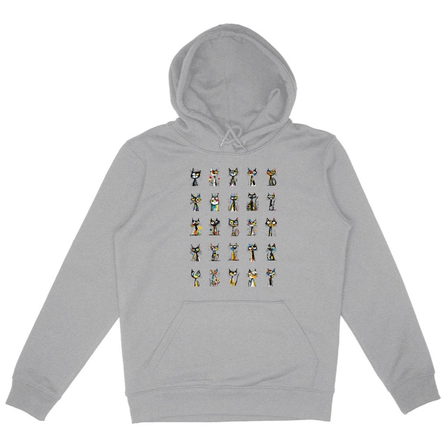 Image front Sweat à capuche Confort Unisexe Bio - "Team Chats"