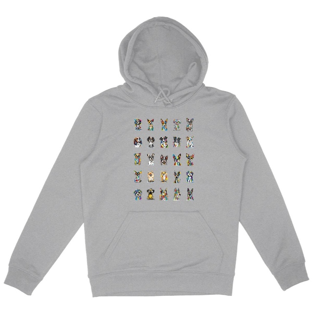 Image front Sweat à capuche Confort Unisexe Bio - "Team Chiens"