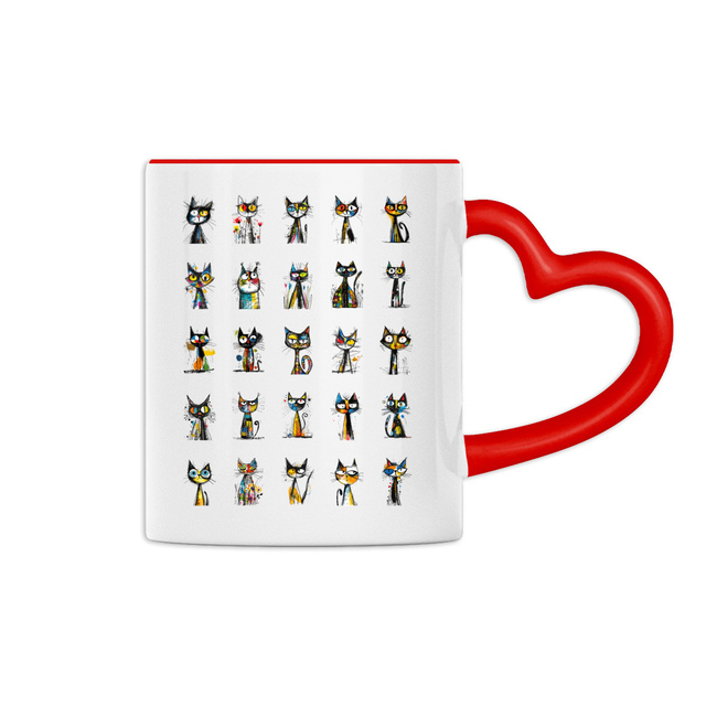 Image front Mug Anse Cœur - "Team Chats"