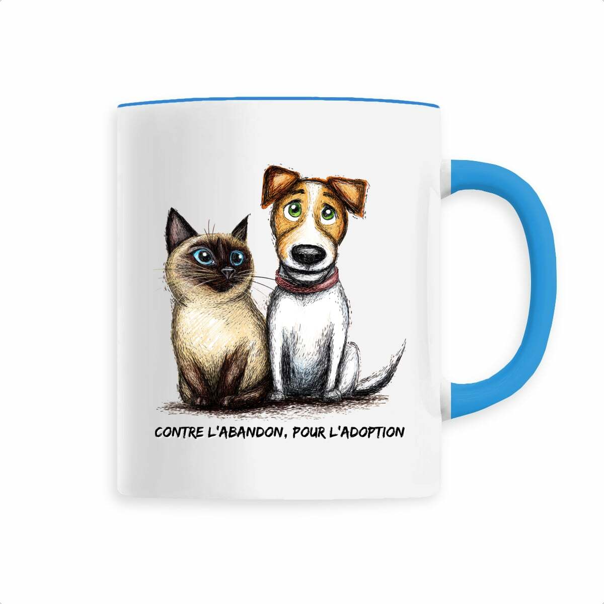 Image front Mug Céramique Personnalisable (Nom/Date) ZANIMAUX.FR