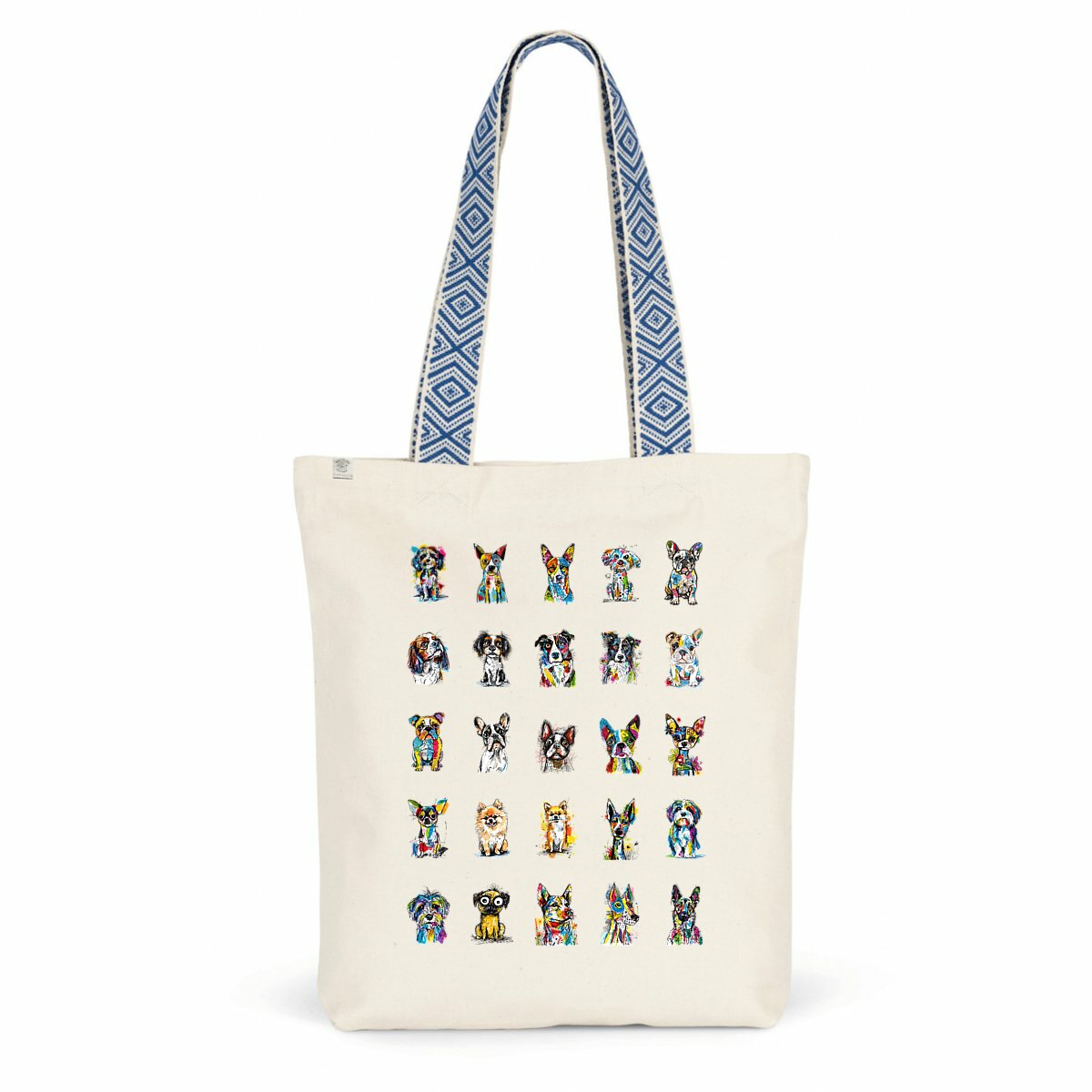 Image front Sac à dos Cordelettes Recyclé - "Les animaux ne sont pas des produits"