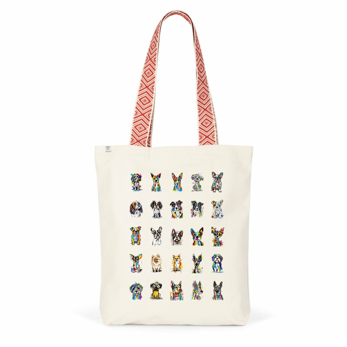 Image front Sac à dos Cordelettes Recyclé - "Les animaux ne sont pas des produits"