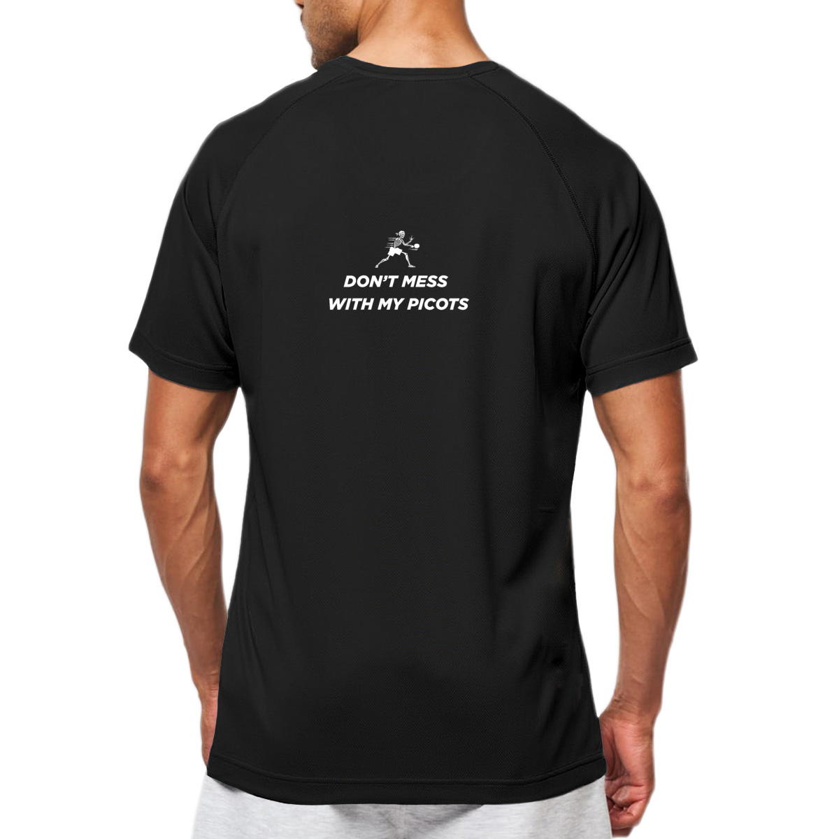 Image front T-shirt Sport Le Pongiste - Homme - Don't mess woith my picots