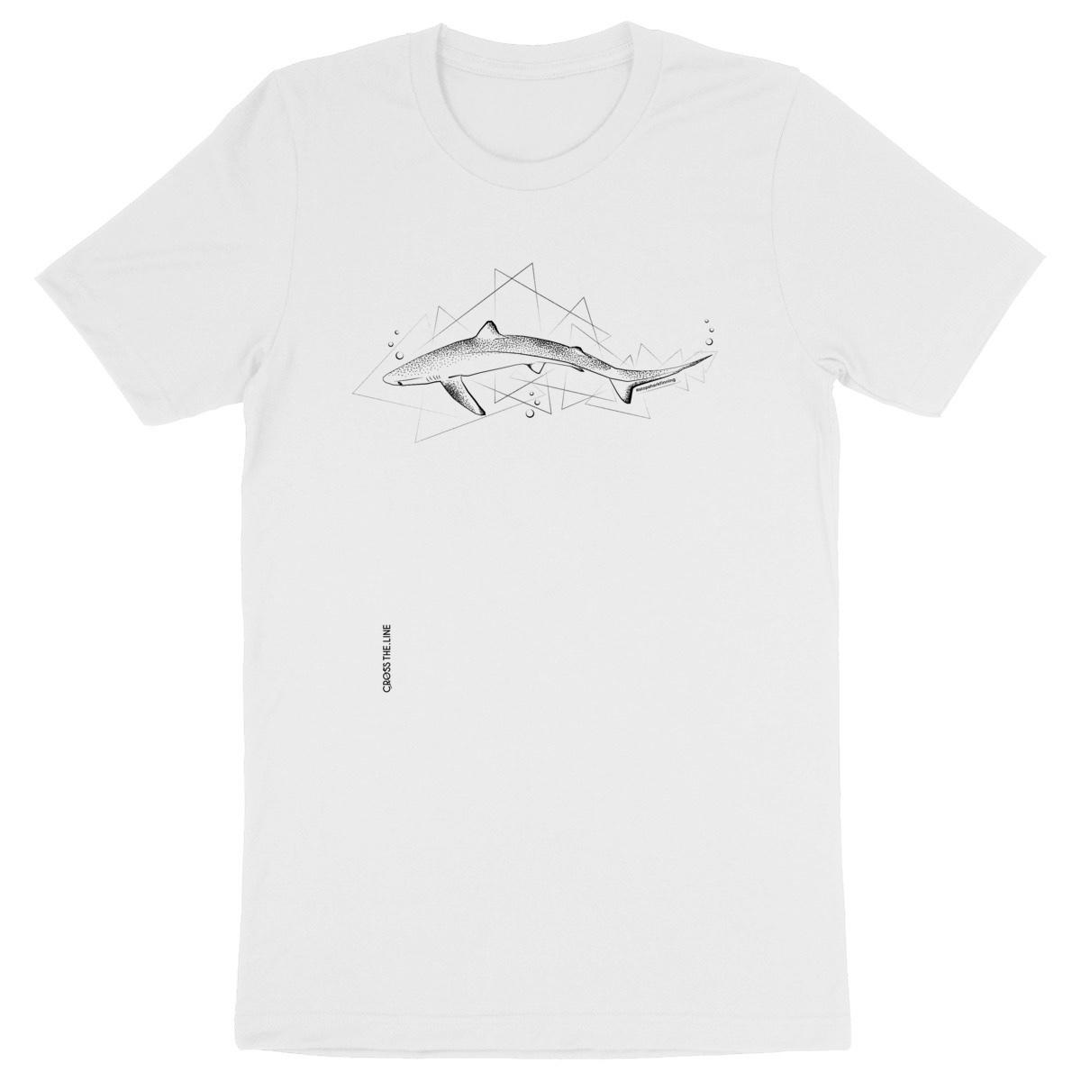 Image front Stop shark finning T-Shirt black ink