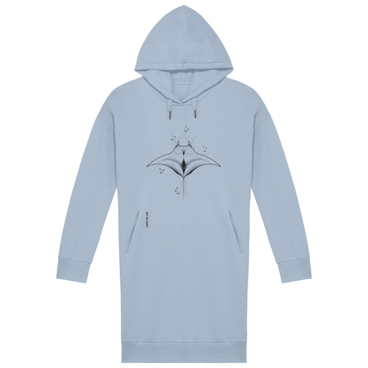 Image front Pacifica dress hoodie black ink