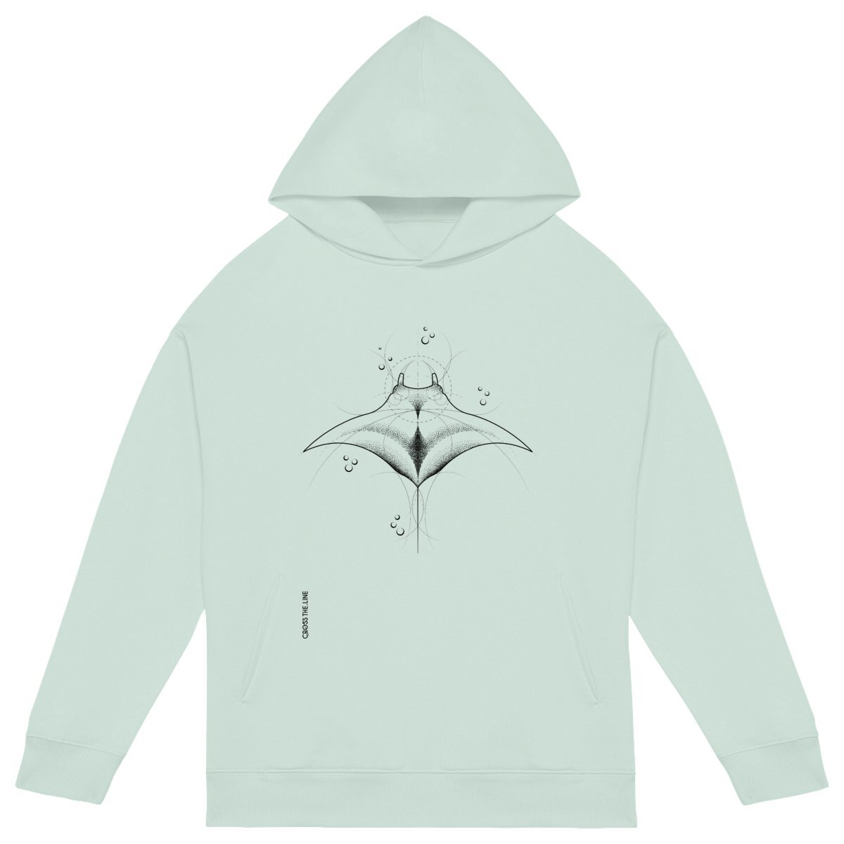 Image back Pacifica Oversized Hoodie black ink