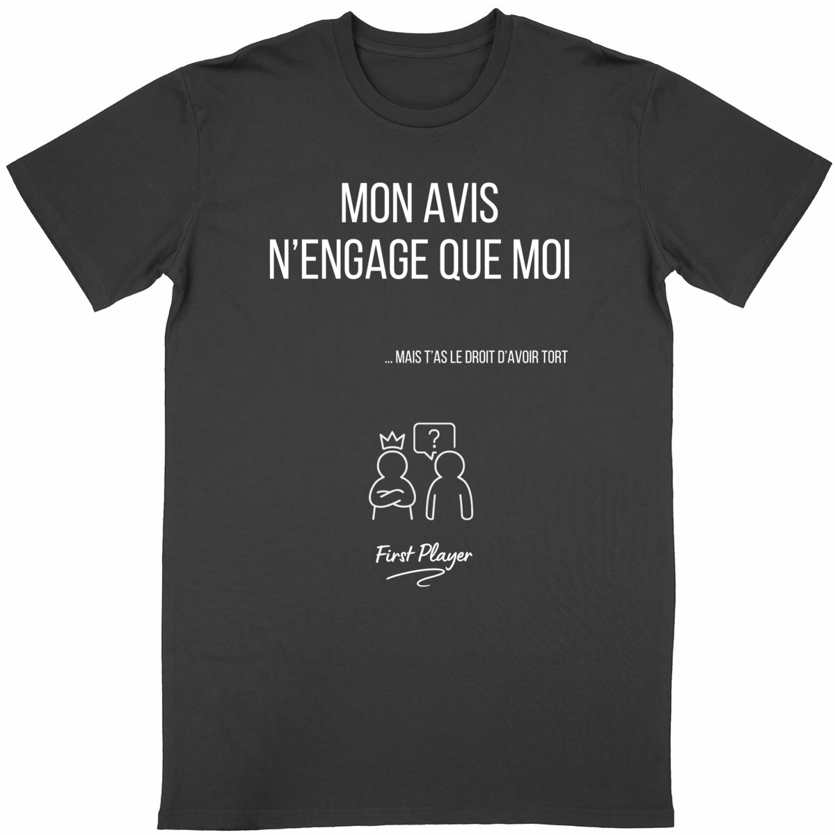 T-shirt Unisexe Classique avec Phrase Iconique