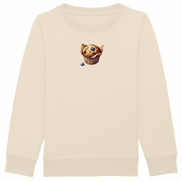 Image back Kids Heavyweight Sweatshirt | Blueberry Muffin