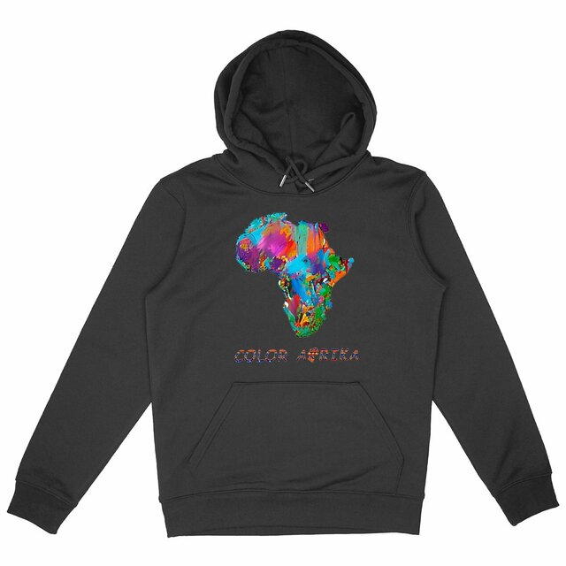 Image back Africa map - Unisex Hoodie