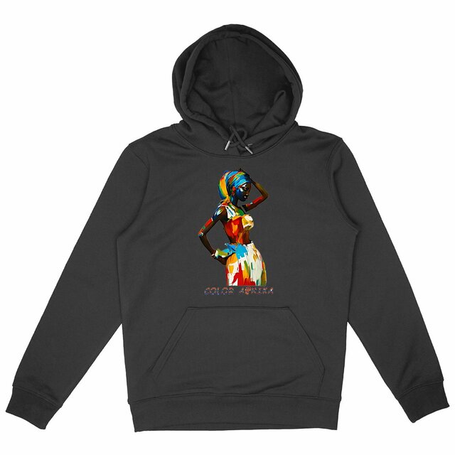 Image back Traditional woman - Unisex Hoodie