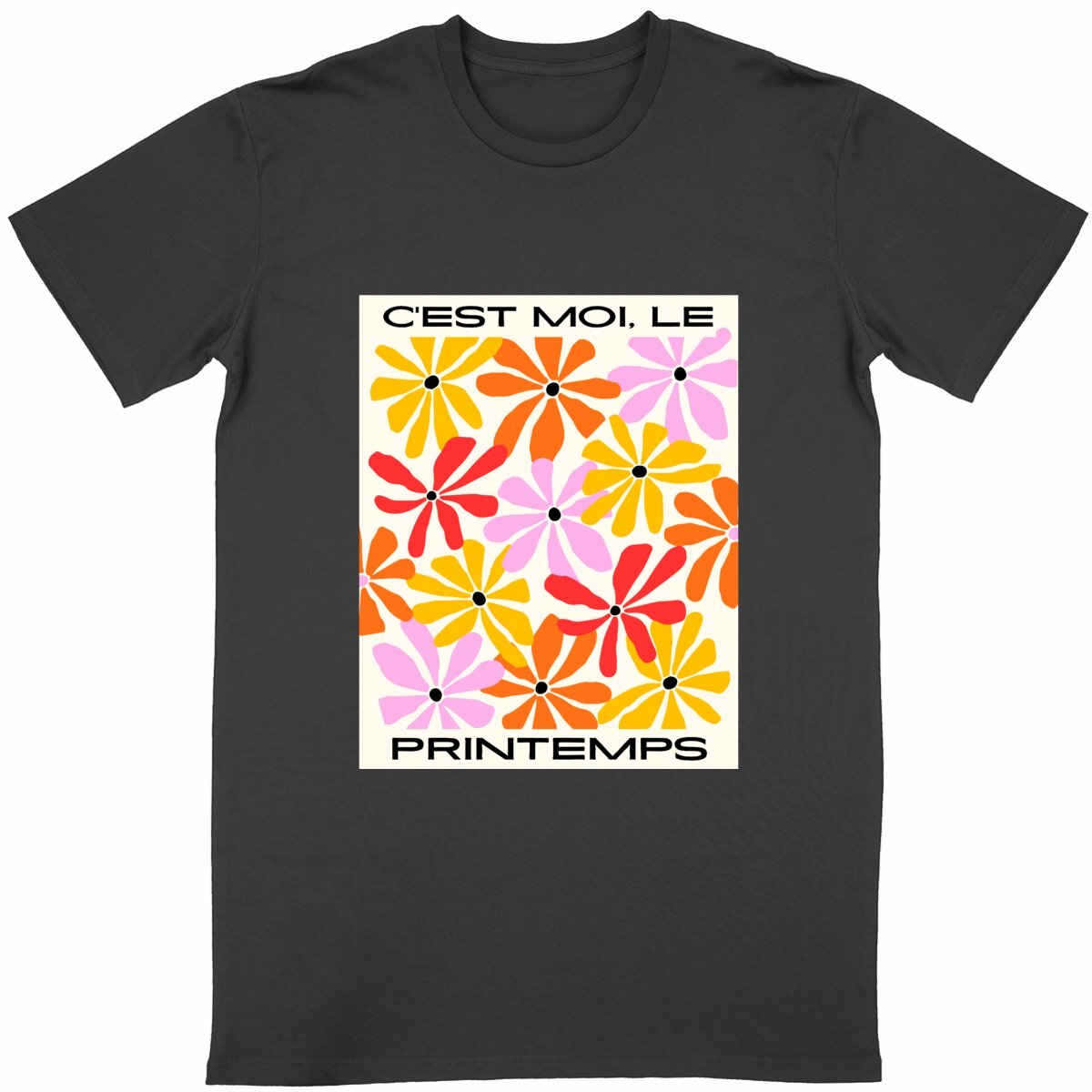 我是春天印花T恤｜清新田园风文化衫 - Image