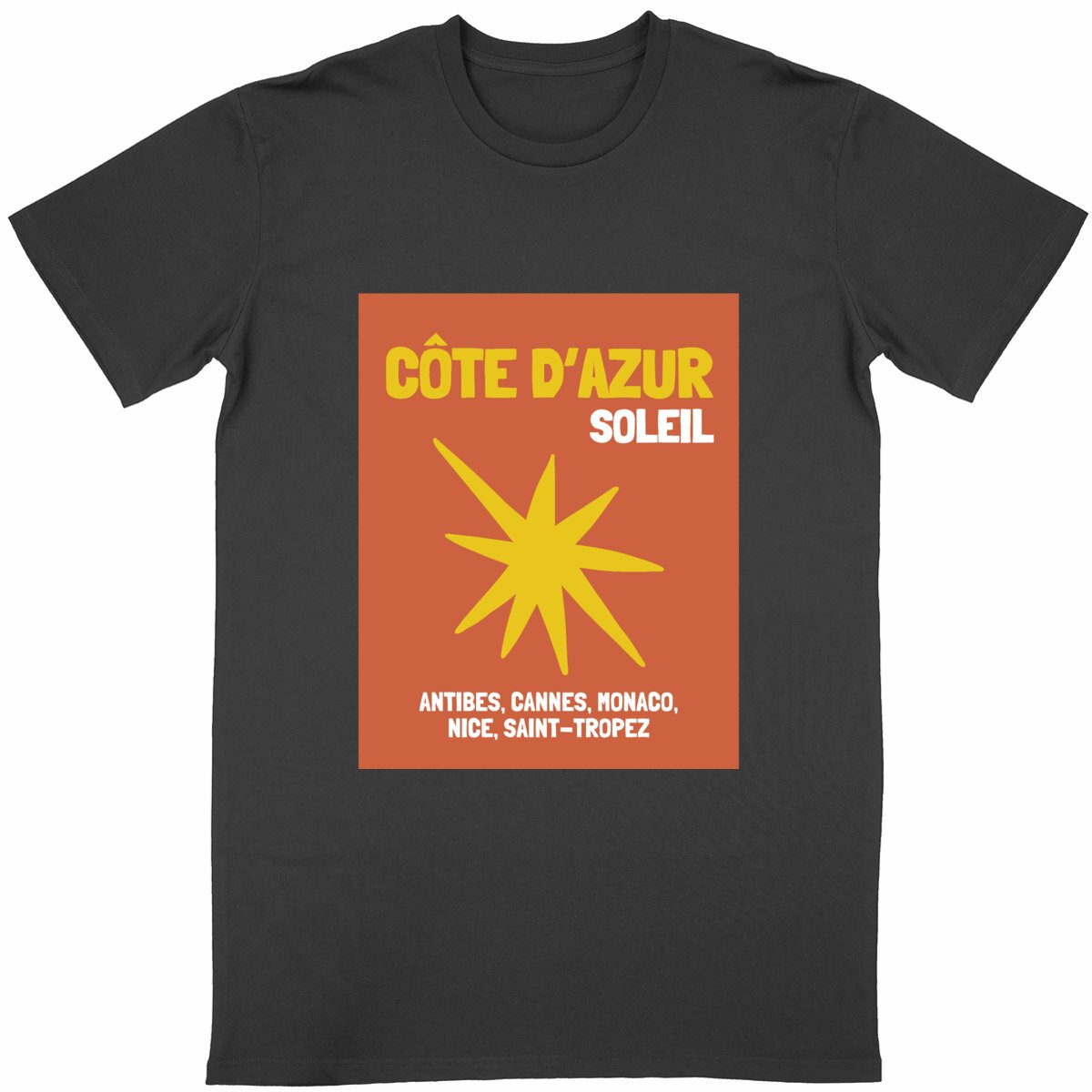 蔚蓝海岸假日主题T恤｜昂蒂布-戛纳-摩纳哥-尼斯-圣特罗佩纪念款 - Image