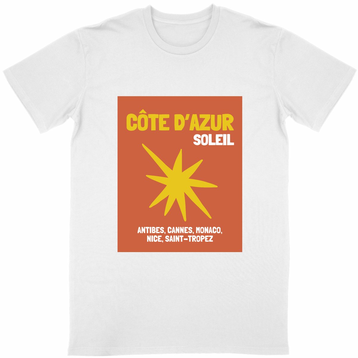 蔚蓝海岸假日主题T恤｜昂蒂布-戛纳-摩纳哥-尼斯-圣特罗佩纪念款