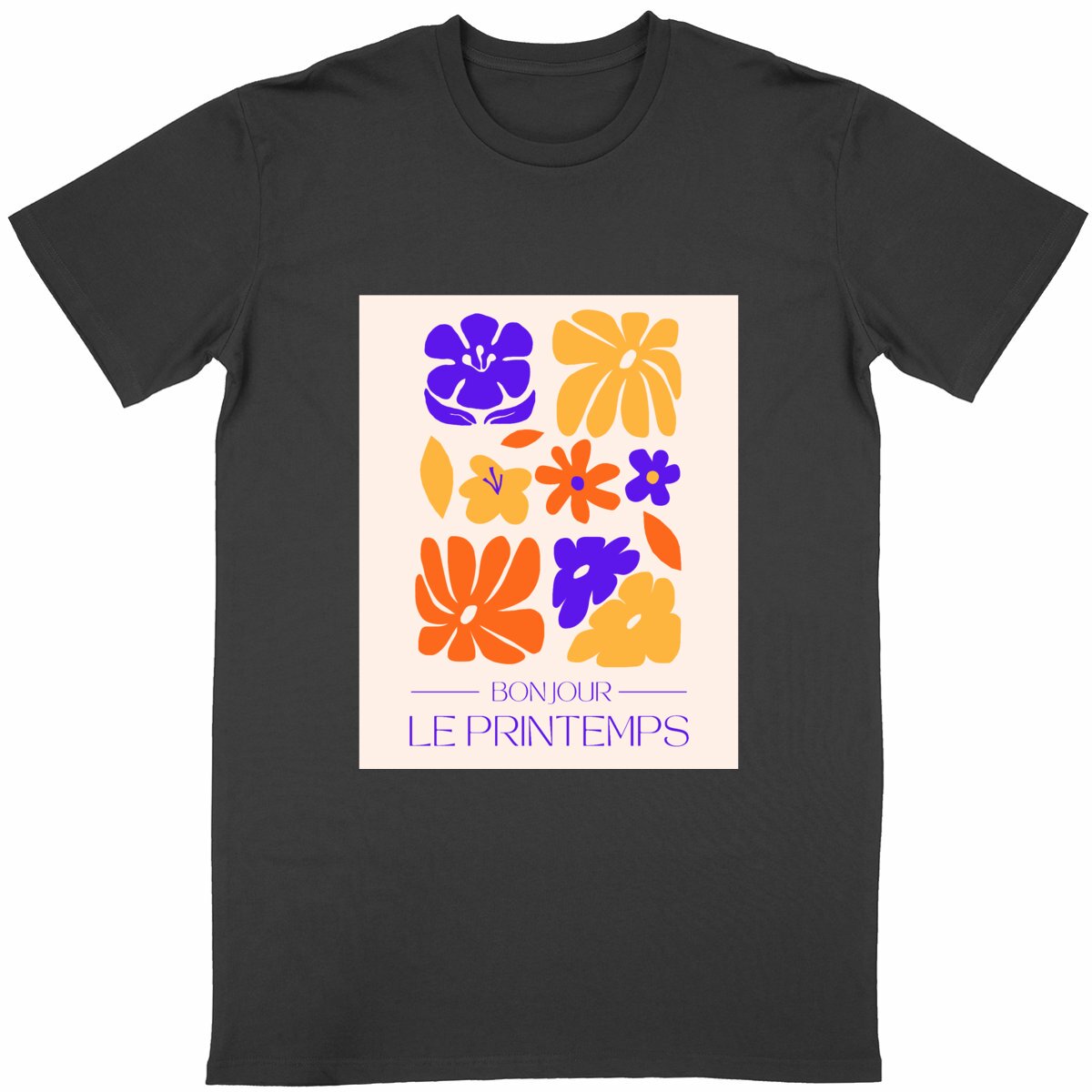法式春日印花T恤｜春意盎然主题 - Image