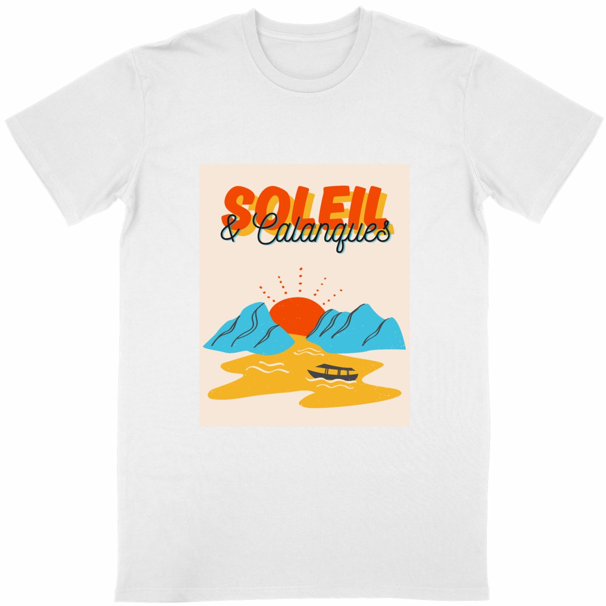 南法峡湾印花T恤｜法式度假文创款