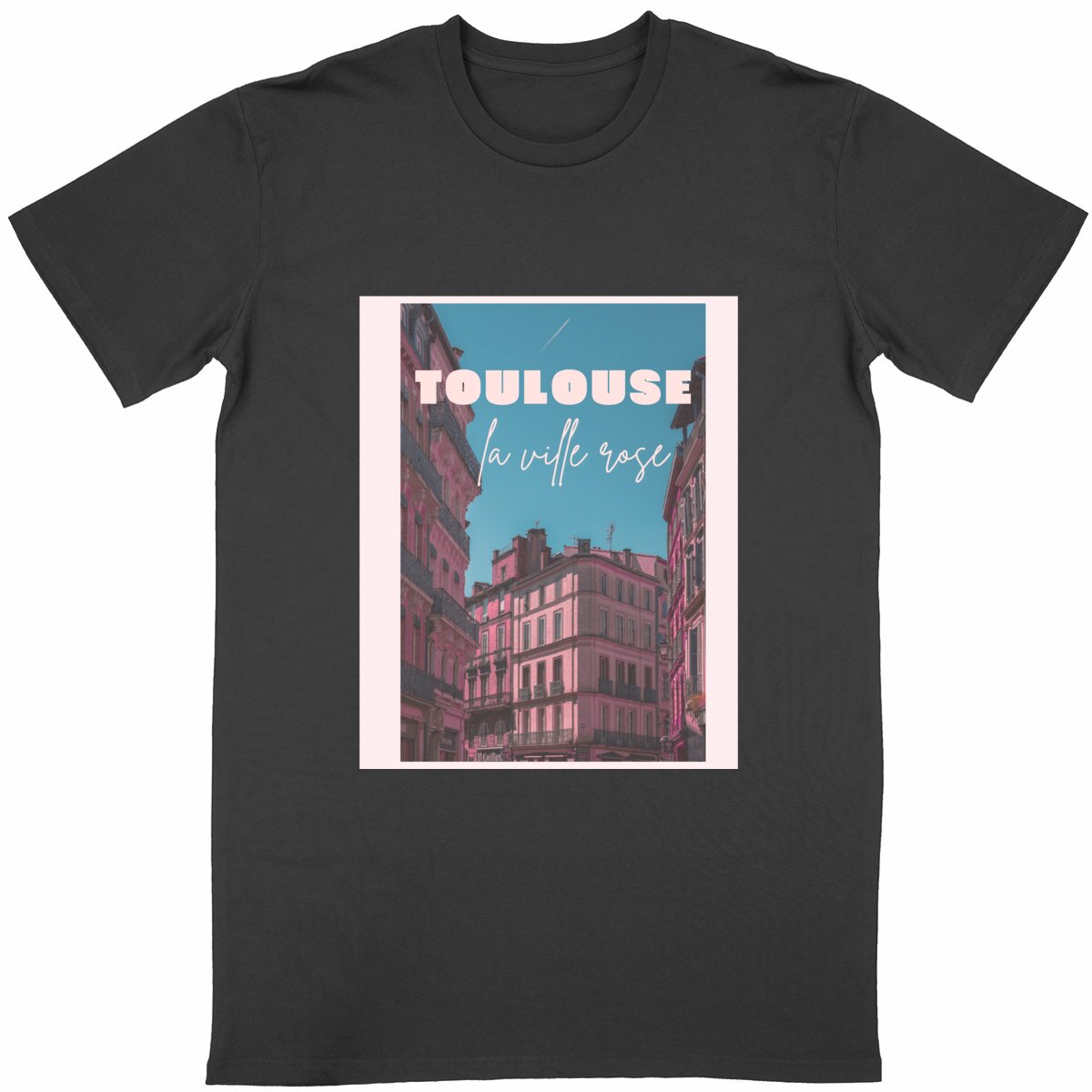 图卢兹城市主题T恤｜粉红之城浪漫文创款 - Image