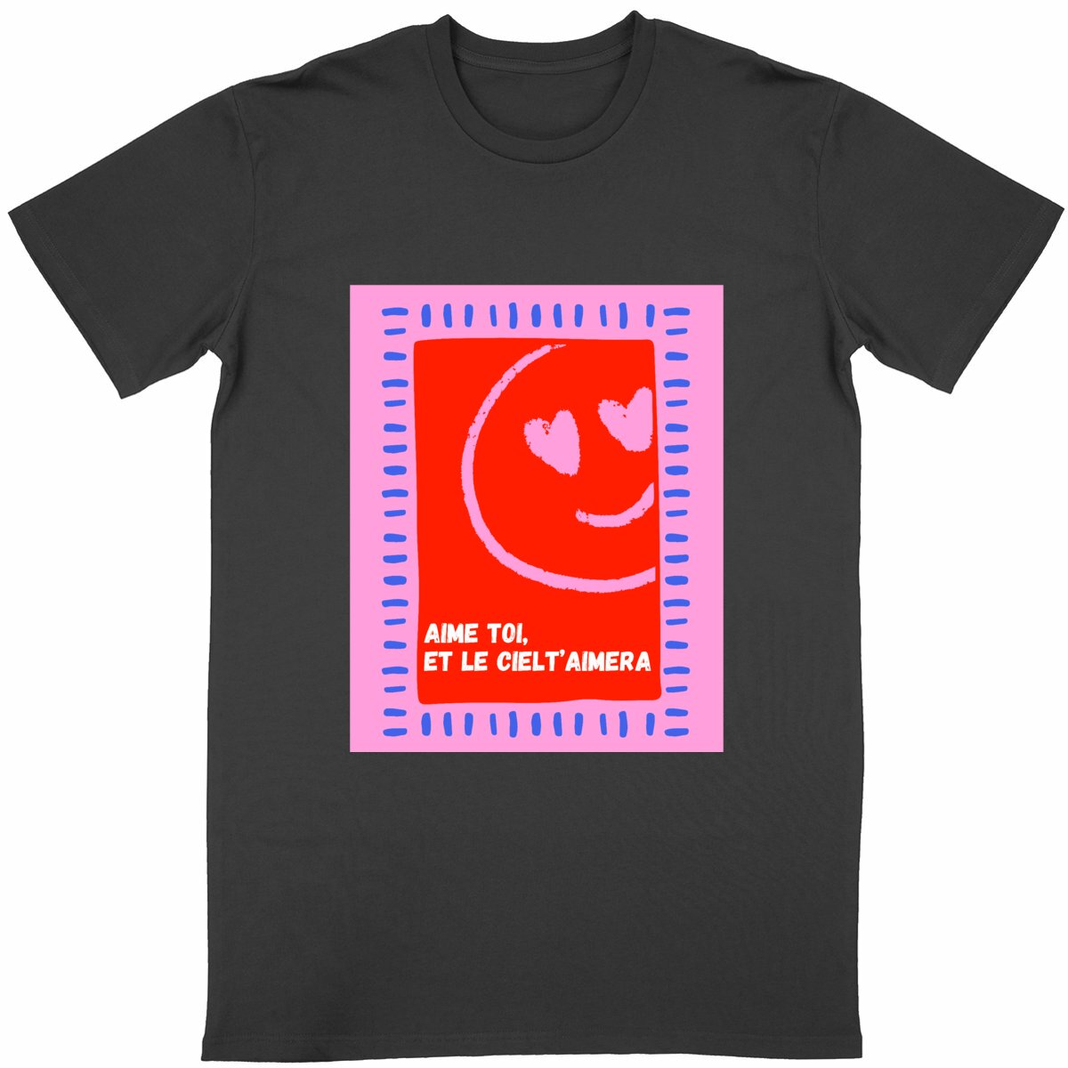 爱自己自信主题T恤｜法式正能量印花 - Image