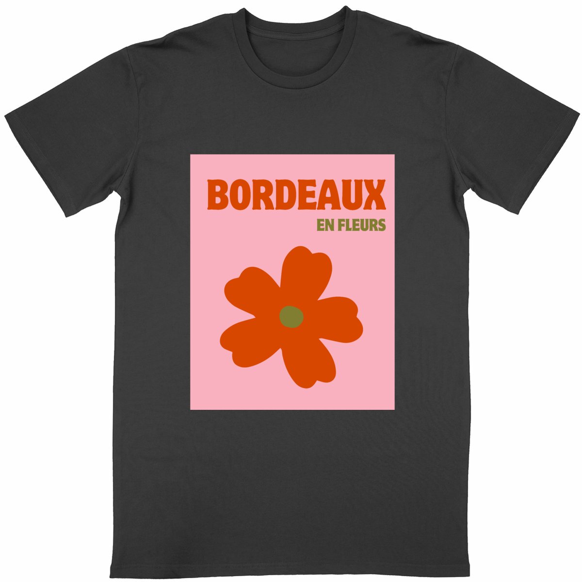 波尔多花田印花城市主题T恤｜浪漫文创风 - Image