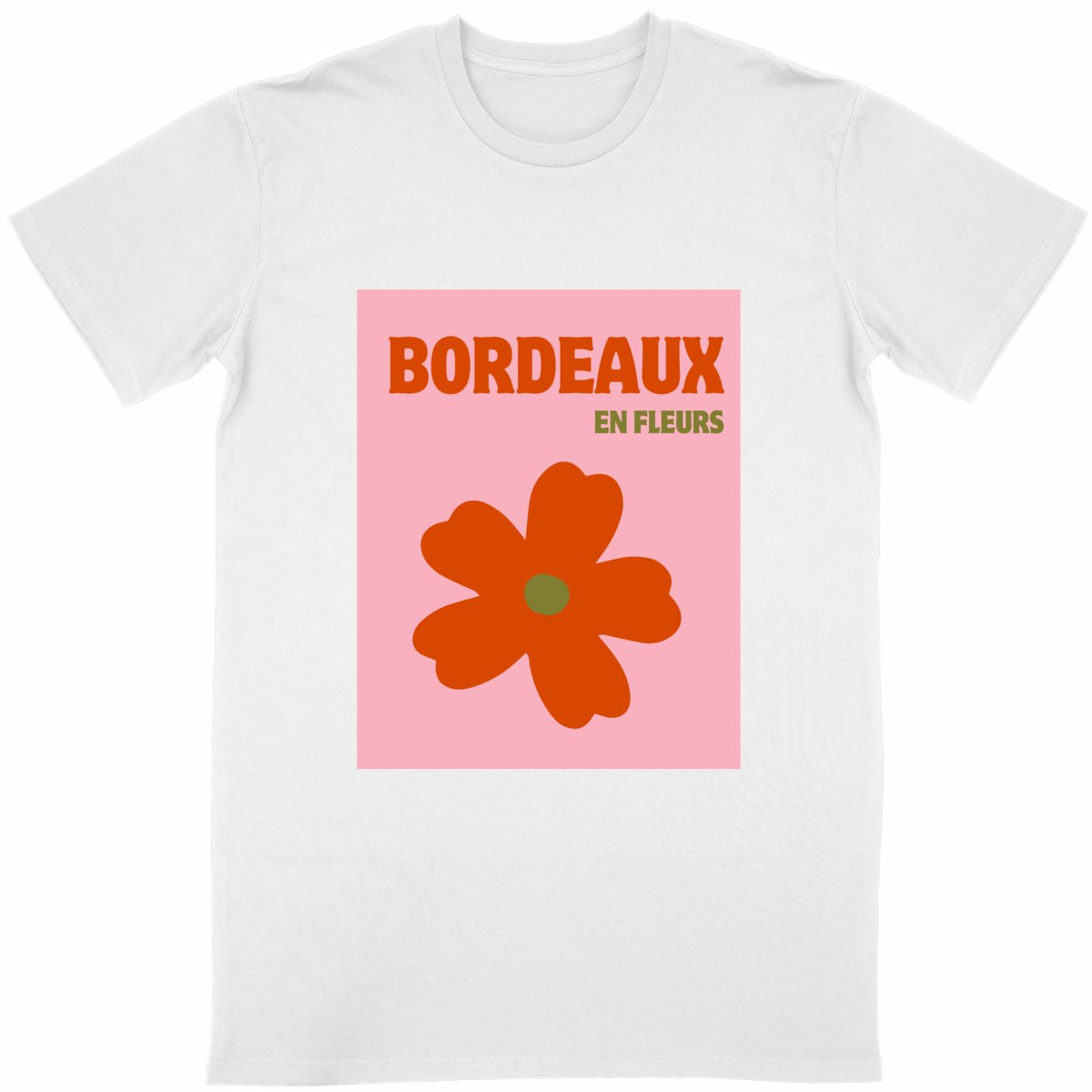 波尔多花田印花城市主题T恤｜浪漫文创风