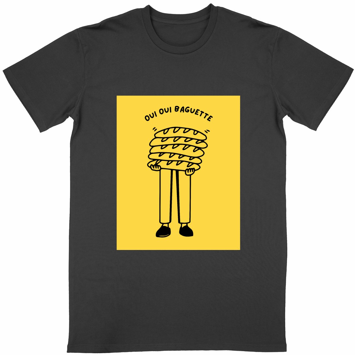 法棍面包主题T恤｜趣味法式风 - Image