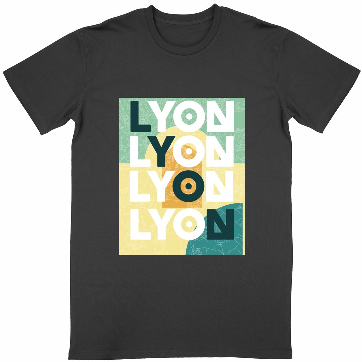 里昂城市主题印花T恤｜法式都市风纪念款 - Image