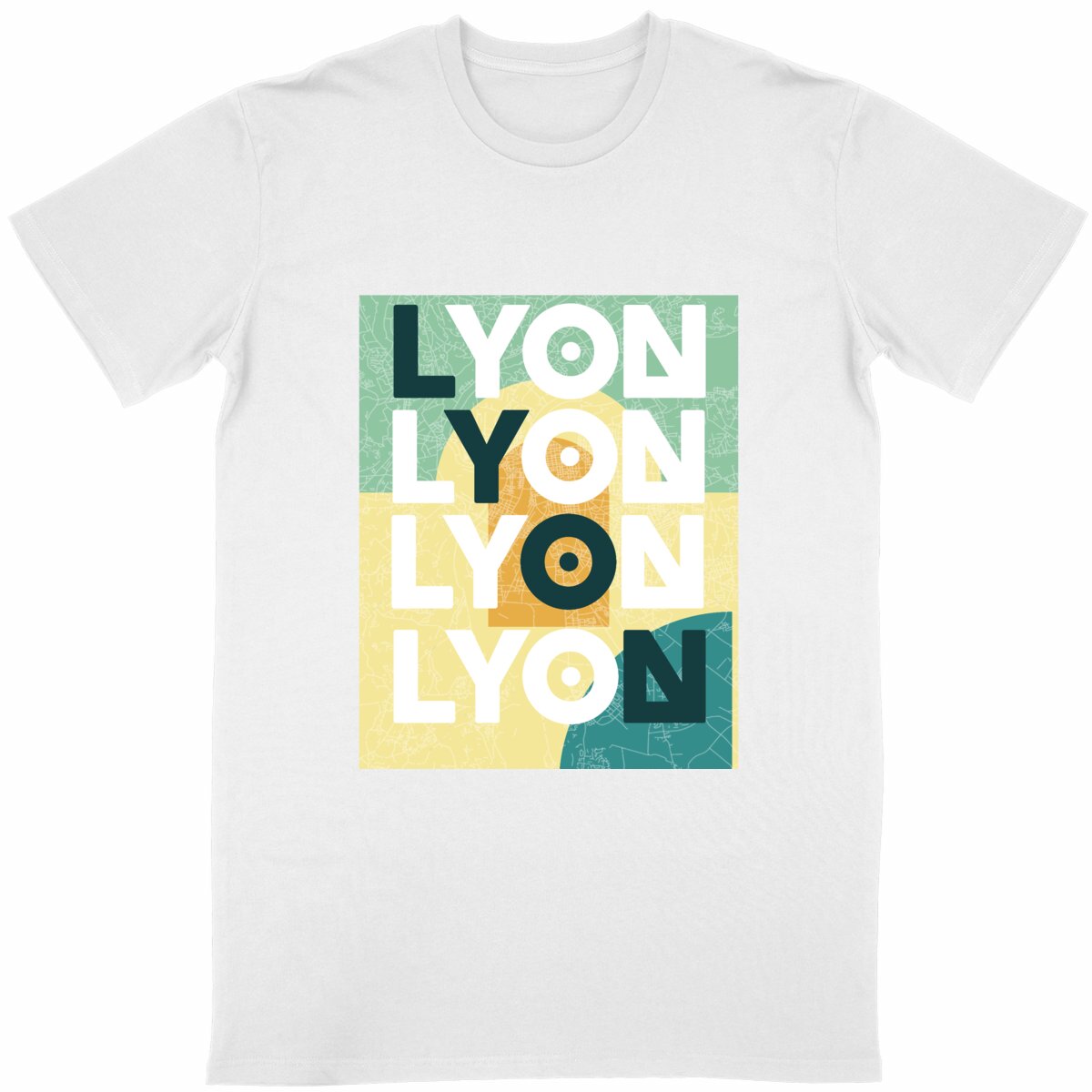 里昂城市主题印花T恤｜法式都市风纪念款