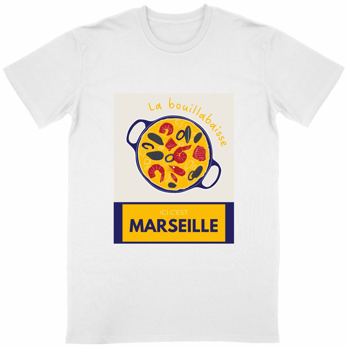 马赛城市风情主题T恤｜马赛鱼汤特色文创款