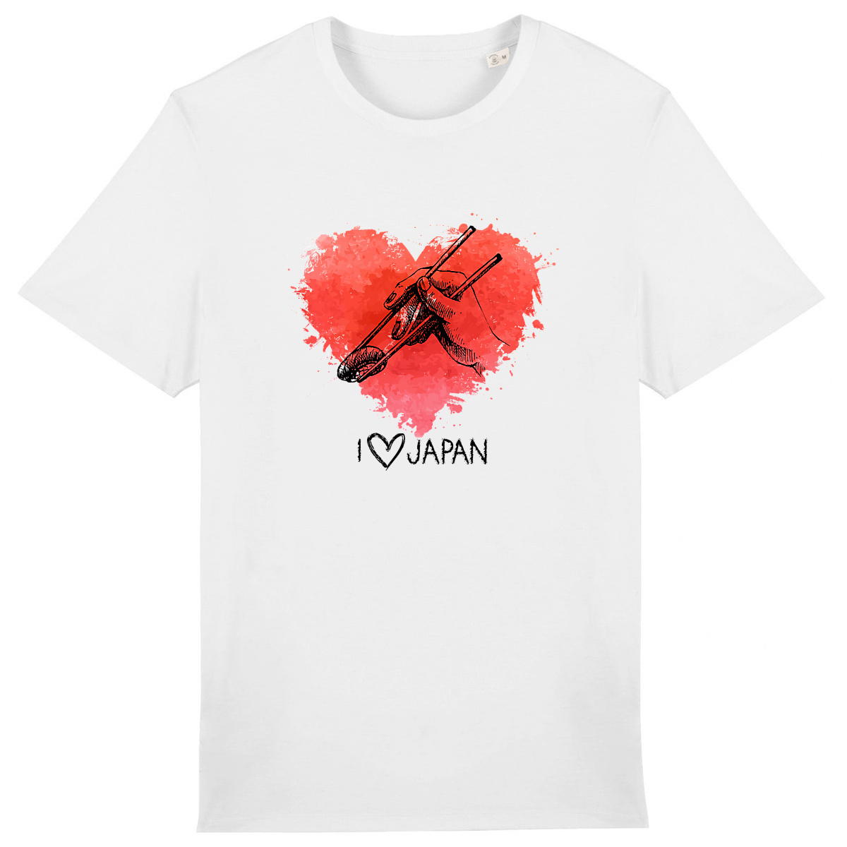 T-shirt Unisexe – I ❤️ Japan & Sushi | Streetwear Japonais Fun et Gourmand - Image