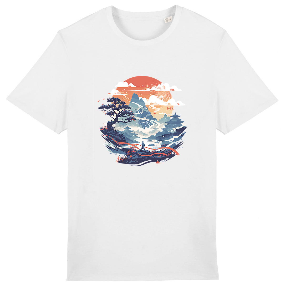 T-shirt Japon Zen – Rêverie Nipponne | Coton Bio | Imprimé en France à la demande - Image