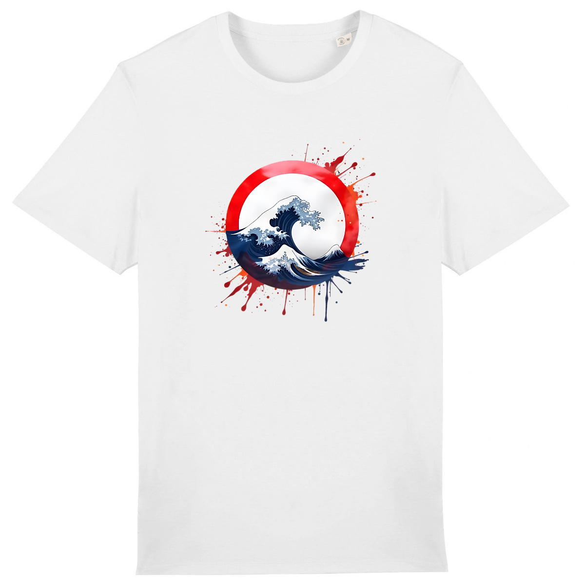T-shirt unisexe La Vague Enso – Art japonais, coton bio, imprimé en France - Image