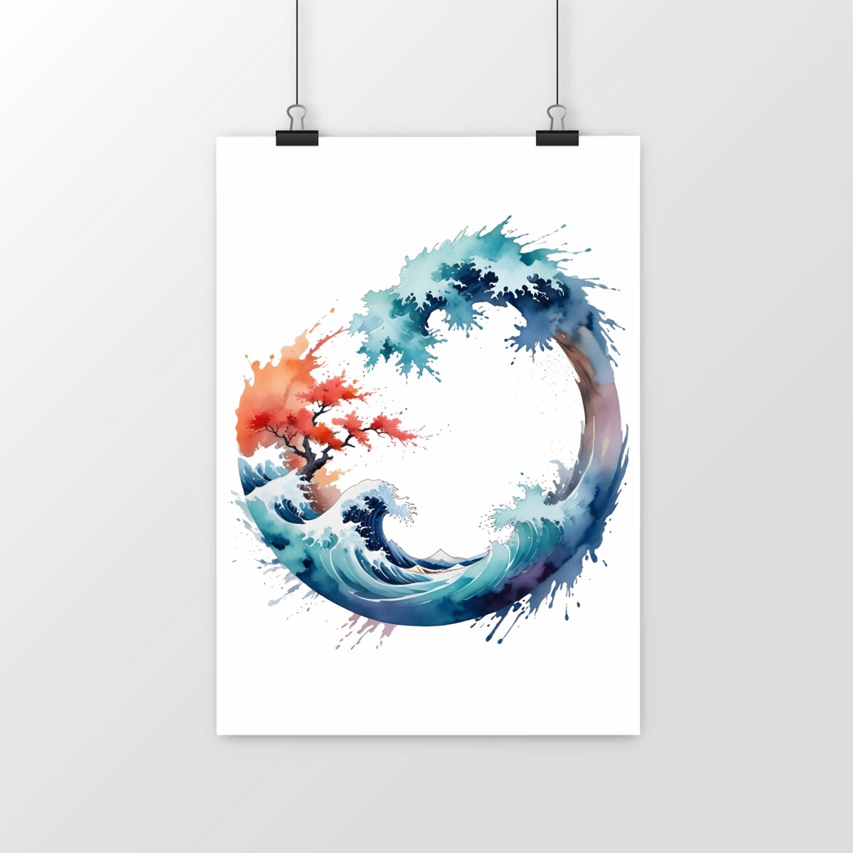 Poster “Vague de Hokusai” – Estampe japonaise imprimée à la demande