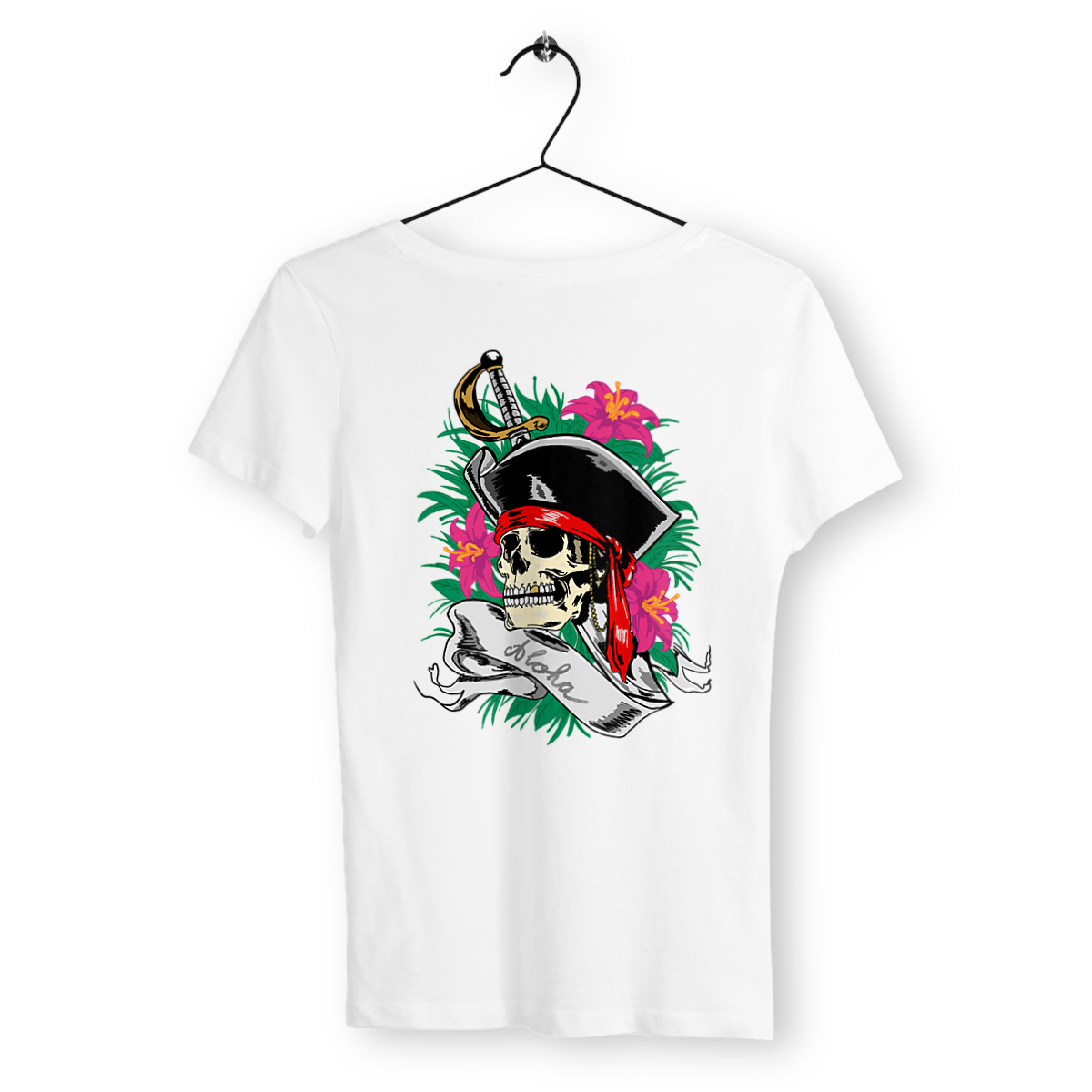 Image back T-shirt femme pirate