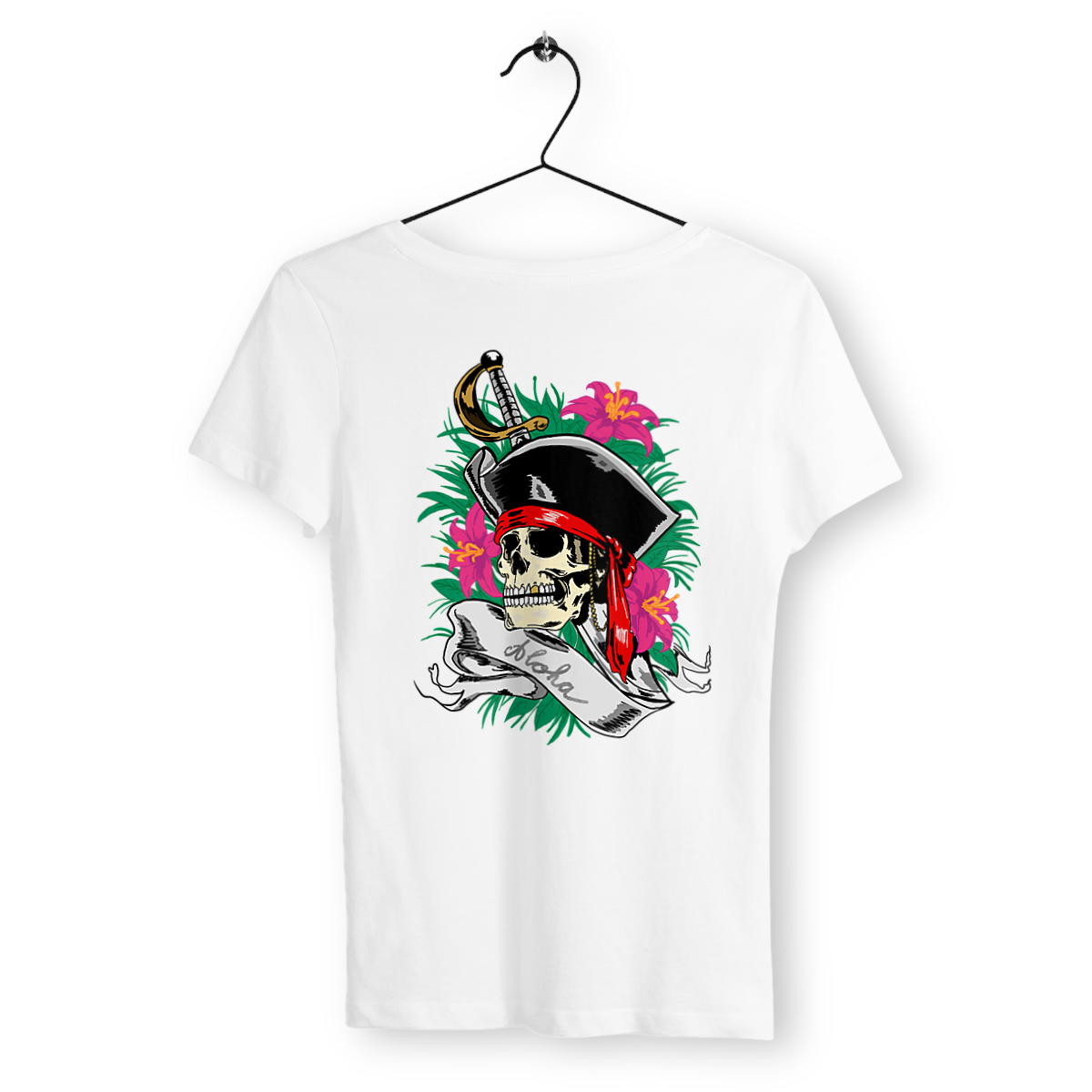 Image back T-shirt femme pirate