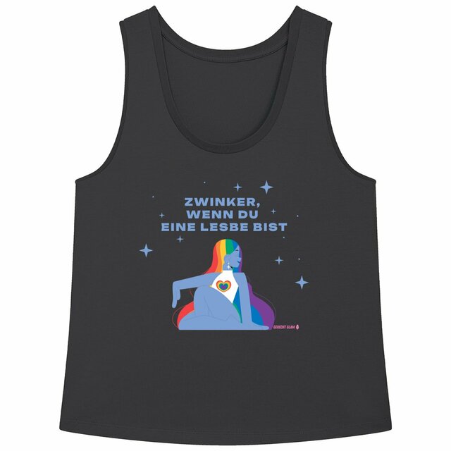 Zwinker, wenn du eine Lesbe bist - Loose fitting "womens*" tank top  - Image